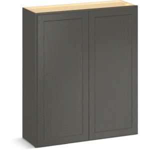 RELIABILT Parkstone II Wall Cabinet, Slate Stained, 36" W, 2 Doors, Fully Assembled - 641459 | Lowe's Pro Supply
